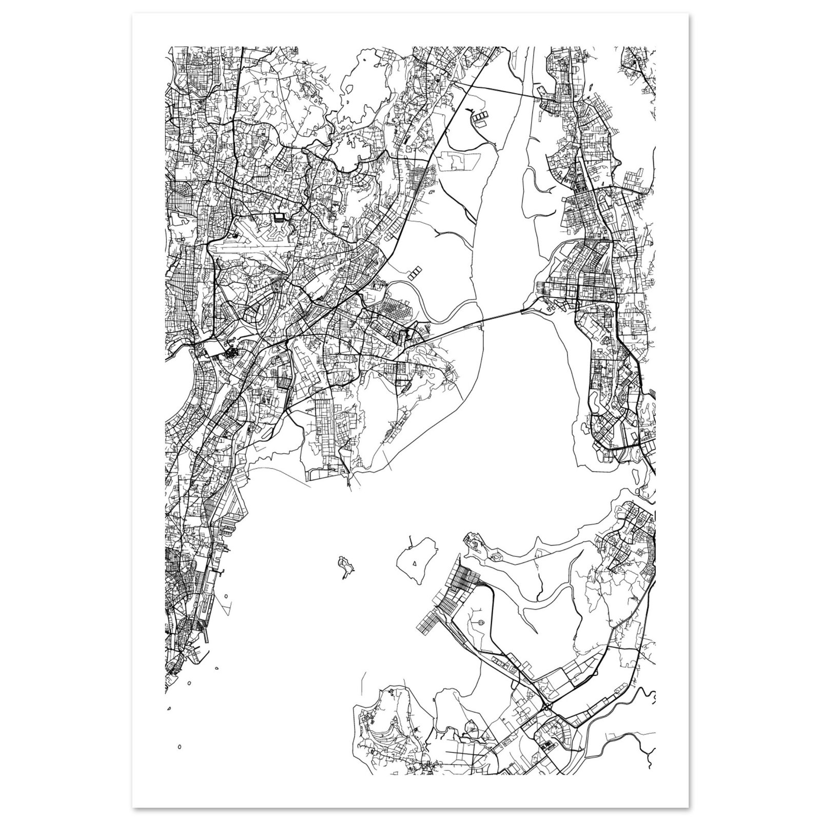 Mumbai Map Poster Milly Studio mumbai-map-poster-milly-studio
